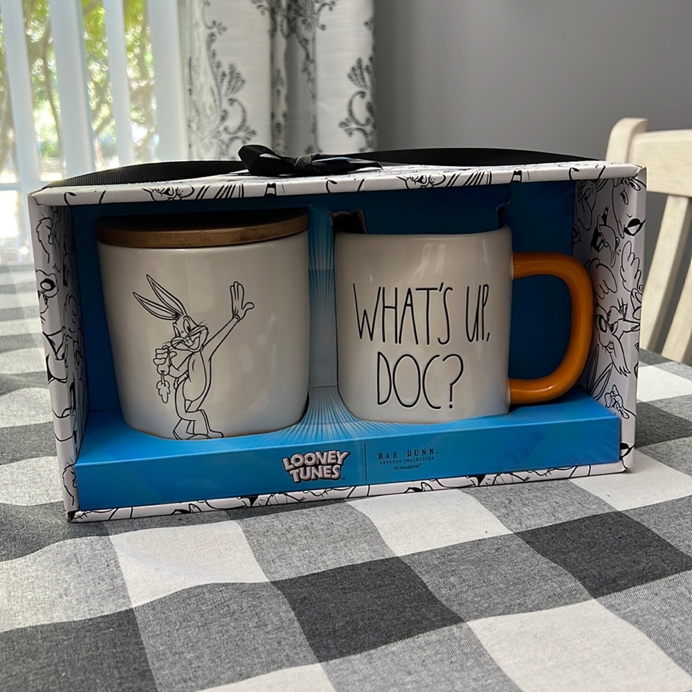 ❗️FINAL❗️ 🆕 RAE DUNN Looney Tunes BUGS BUNNY SET 🔴🔴